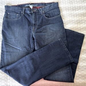 Eddie Bauer Mens Blue Denim Jeans, 38x34🦋